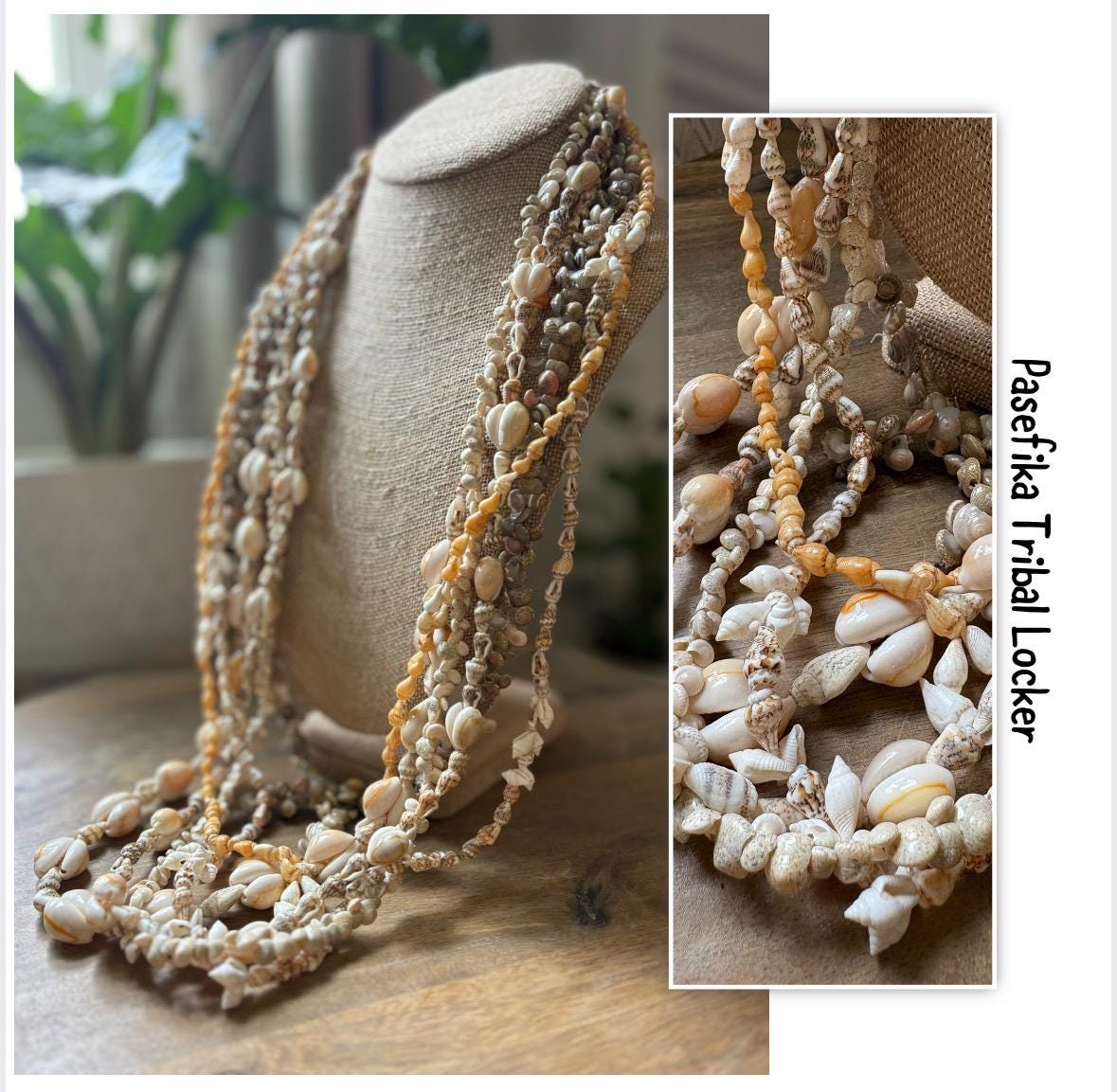 Seashell Lei Set: Pacific Ocean Authentic Celebration Necklace
