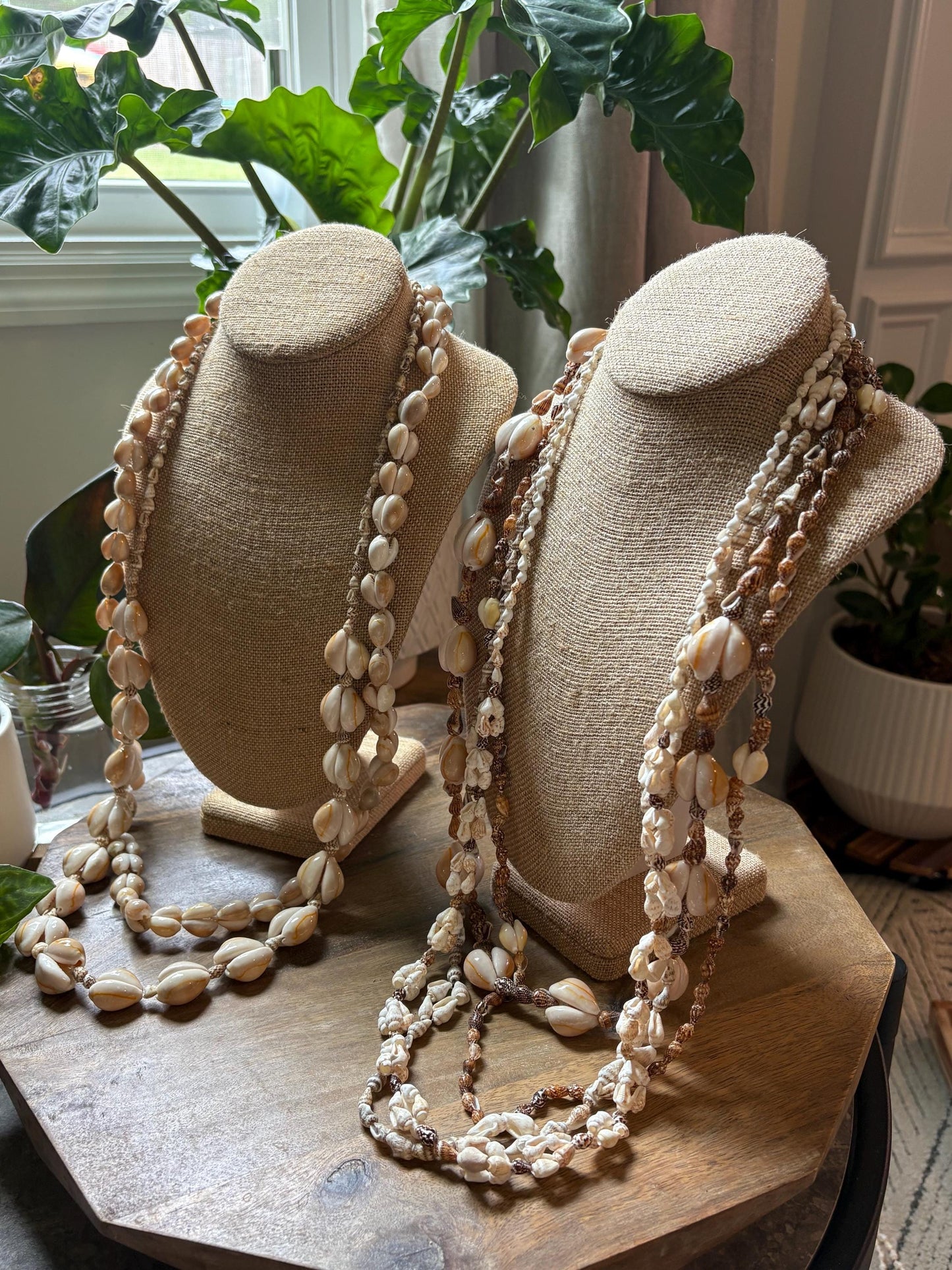 Cowrie Shell Lei Set: Authentic Pacific Island Celebration Necklaces