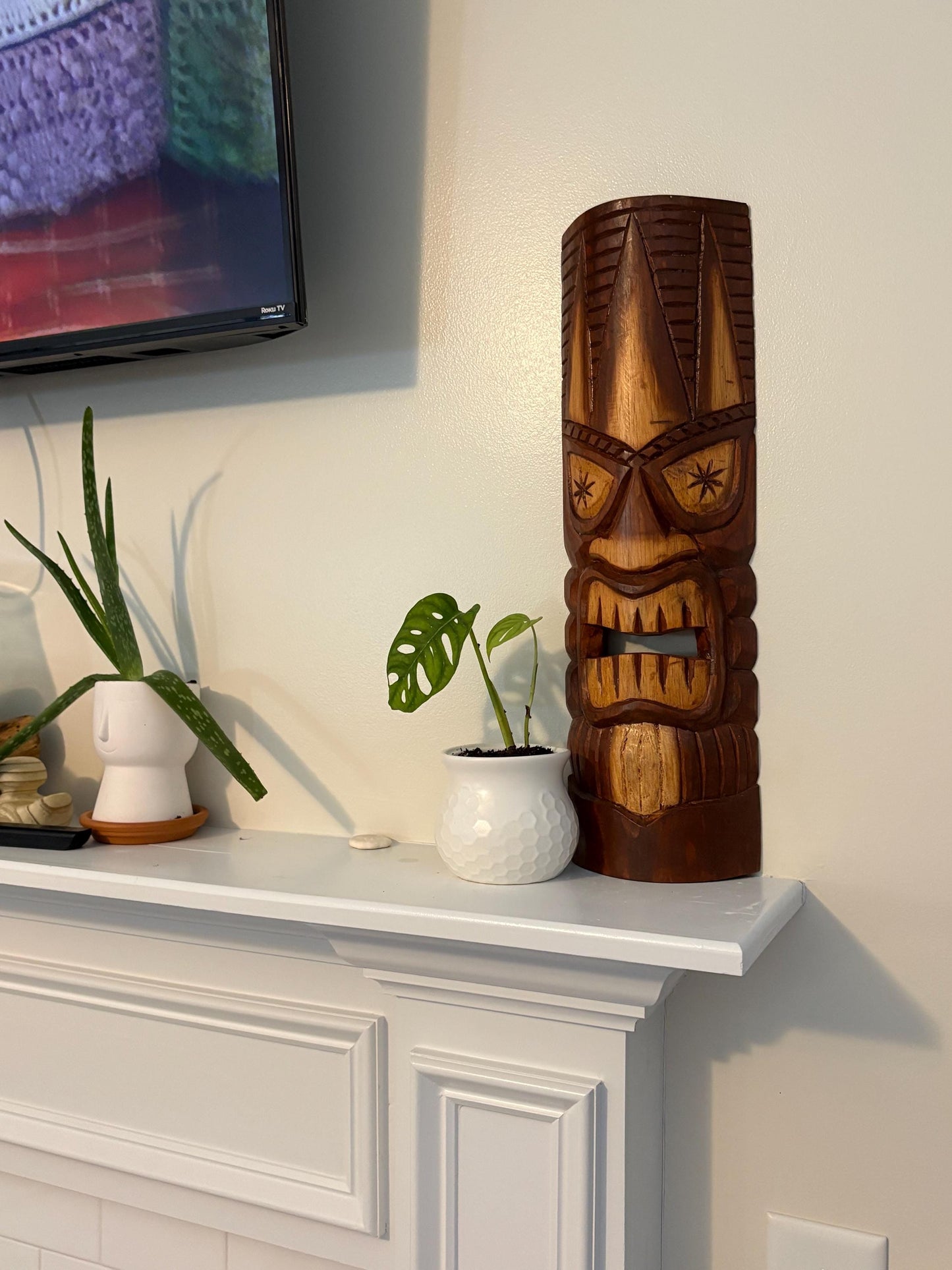 Hawaiian Tiki - Lightweight Teakwood Handcarved Display