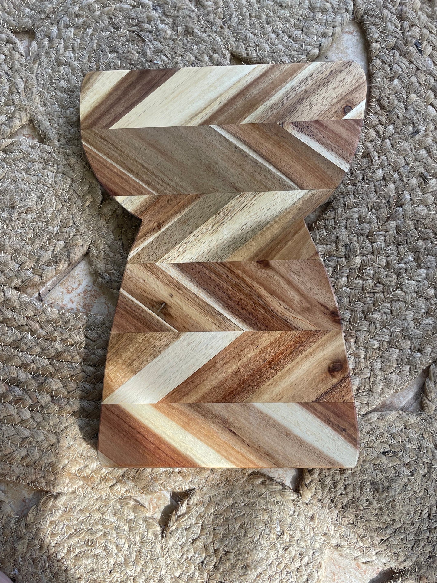 Solid Wood Latte Stone Plaque – Chamorro Guam Wall Decor