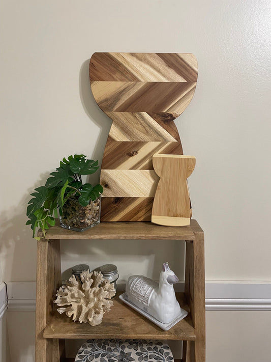 Solid Wood Latte Stone Plaque – Chamorro Guam Wall Decor