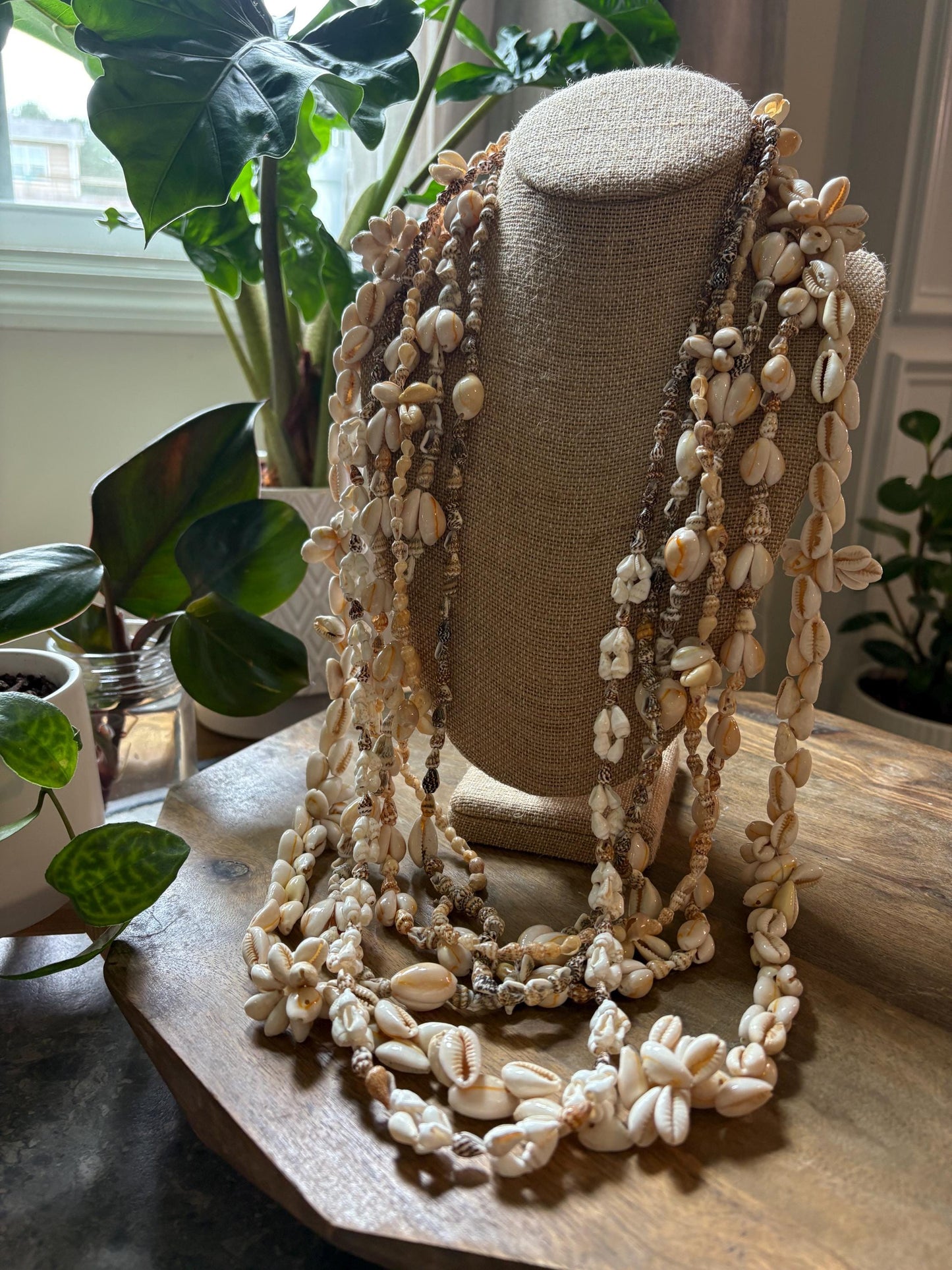Seashell Lei Set: Authentic Hawaiian Celebration Leis, 6 Piece