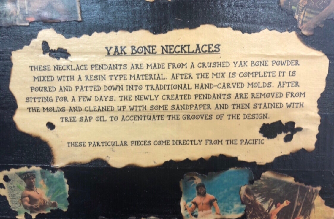 Authentically Handcrafted Polynesian Makau or a fish Hook Adjustable Bone Necklace