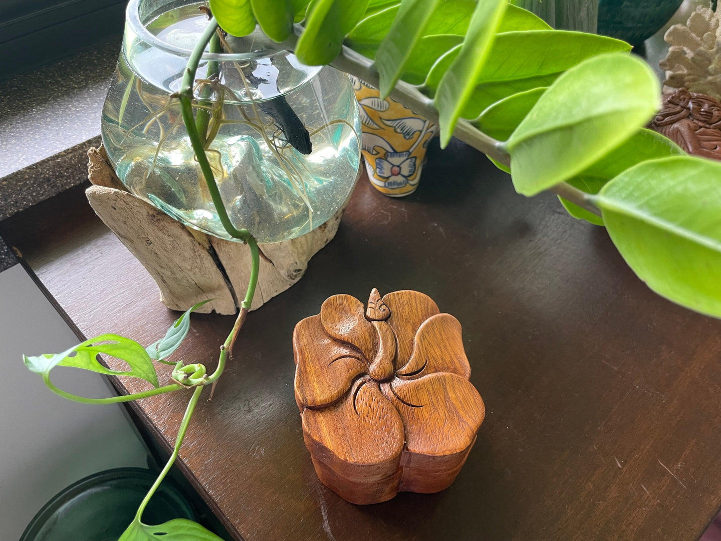 Handmade Sea Hibiscus Wood Puzzle Box – Pasefika Gift