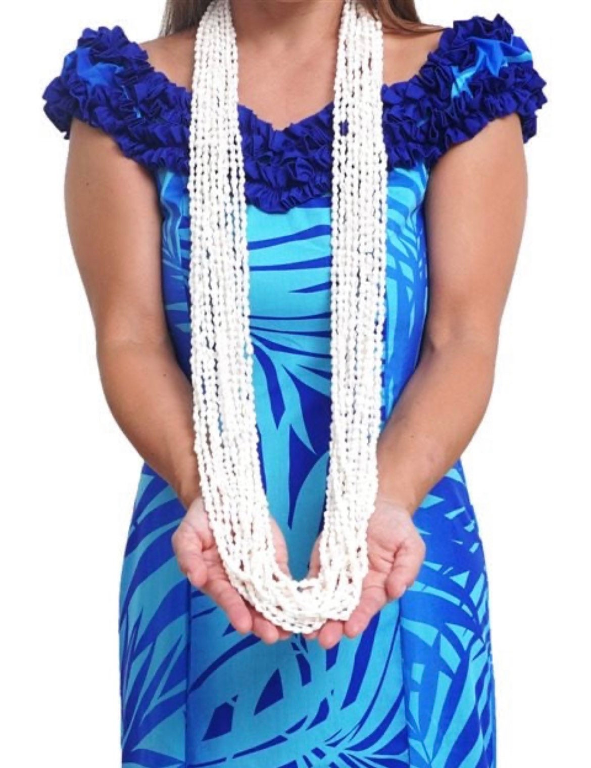 Handcrafted Nasa Shell Lei Necklace Set – Polynesian Island Wear