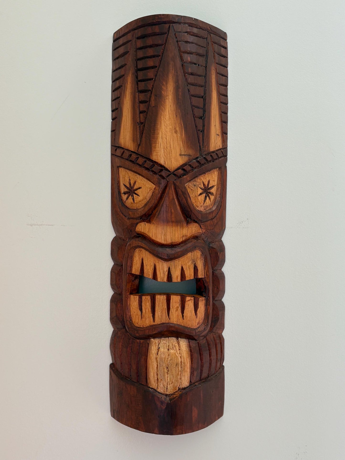 Hawaiian Tiki - Lightweight Teakwood Handcarved Display