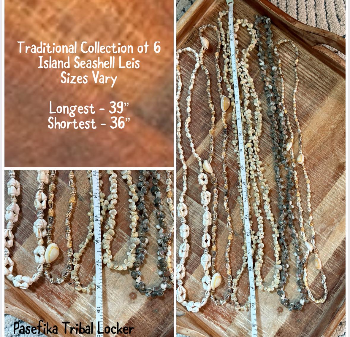 Seashell Lei Set: Authentic Pacific Ocean Shells, Graduation, Wedding