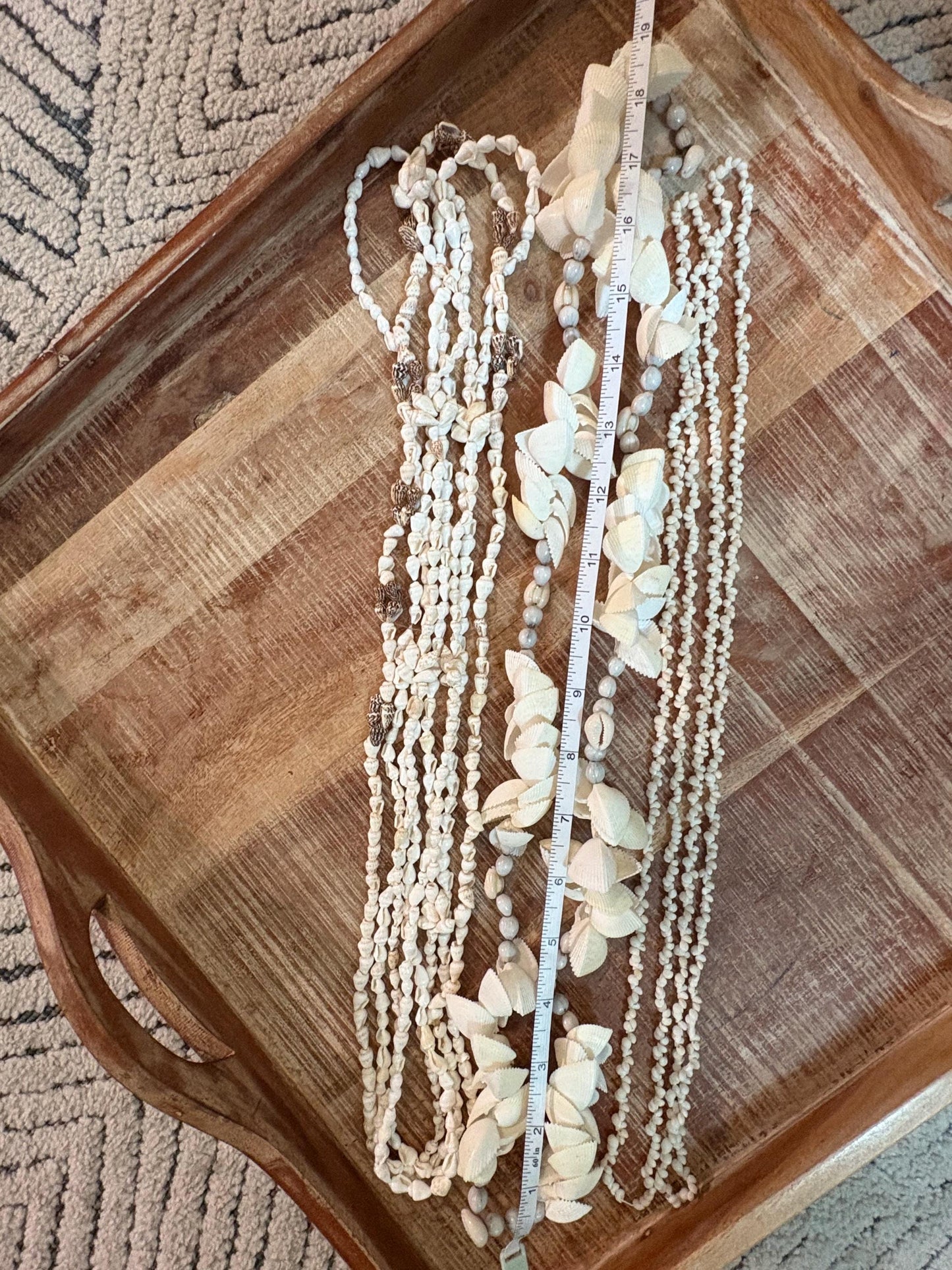Seashell Lei Set: Pacific Ocean Shells for Celebration, Graduation, Wedding