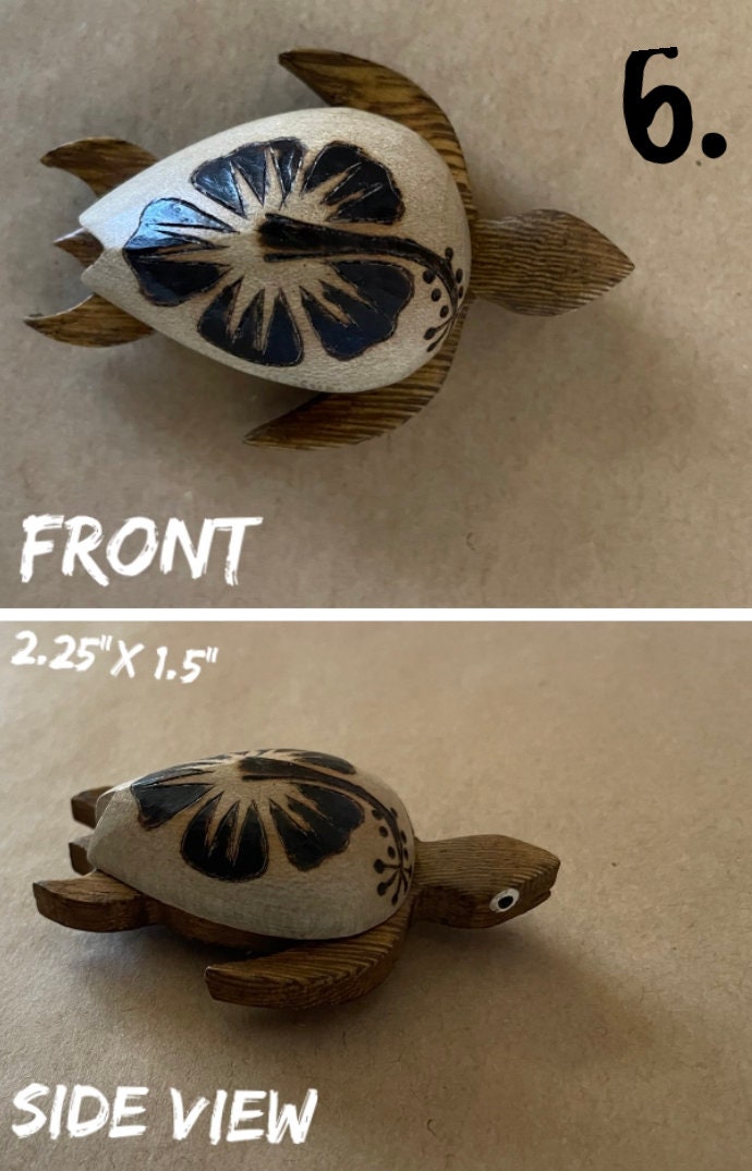 Beautiful Hand Made Floral Honu, Sea Turtle, Strong Magnets- Polynesian and Micronesian Style