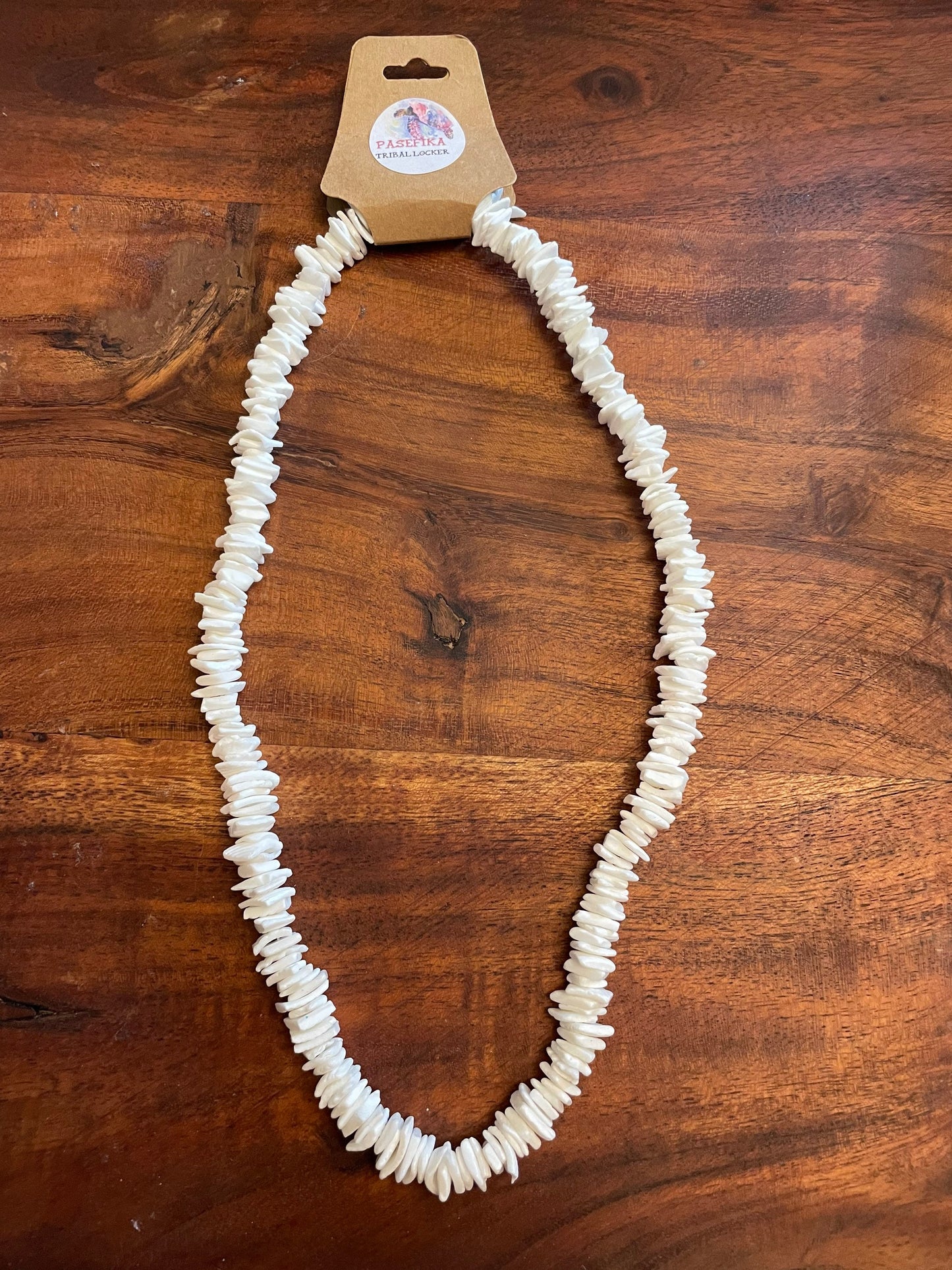 White Puka Shell Necklace - Classic Beach Jewelry (21")