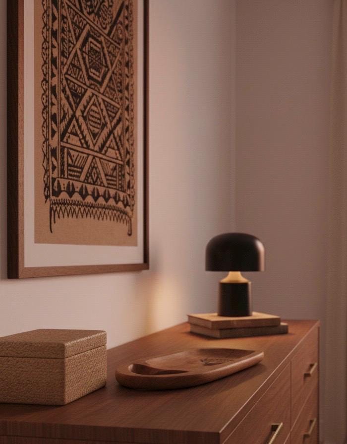 Engraved Solid Teak Wood Tray with the Seal of Samoa - Personalized Gift
