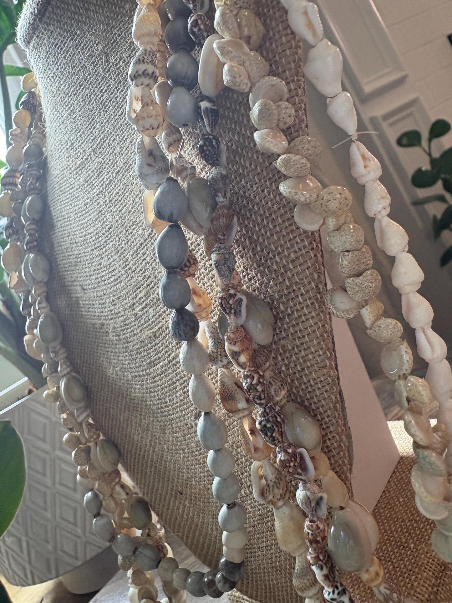 Seashell Lei Set: Authentic Hawaiian Celebration Leis, 40"-27"