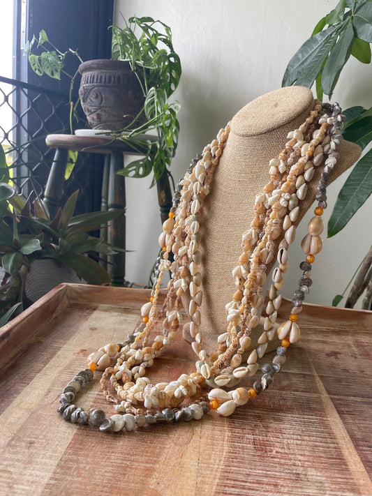 Authentic Seashell Lei Set – Polynesian Celebration Leis, Graduation, Wedding