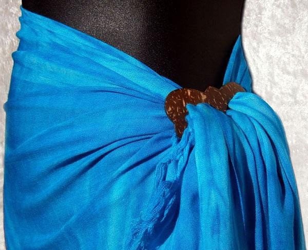 Set of 2 Authentic Turtle Coconut Hawaiian Buckle for Lava Lava or Sarong Cover-Up