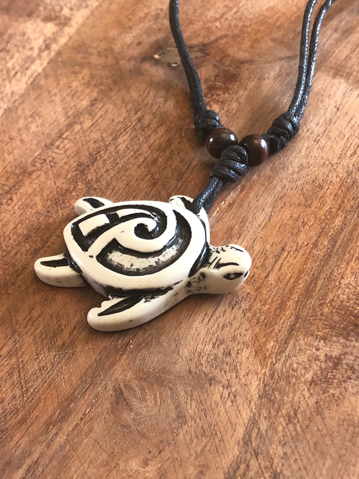 Polynesian Maori New Zealand Style Honu or Sea Turtle Adjustable Necklace