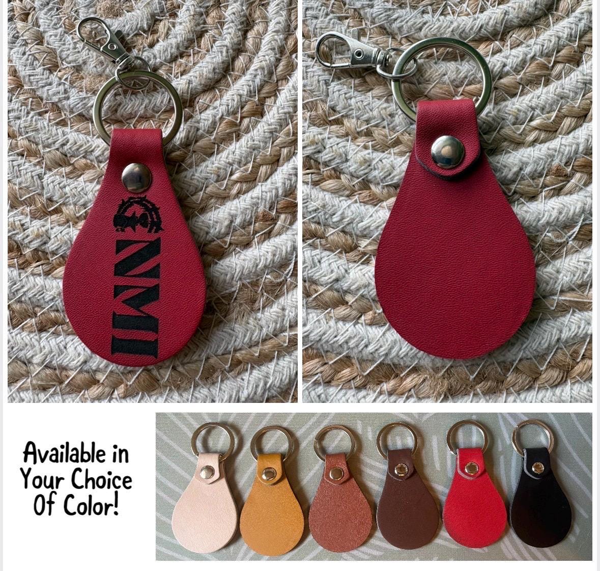 Engraved Leather Micronesia Islands Keychain – CNMI, Saipan, Guam