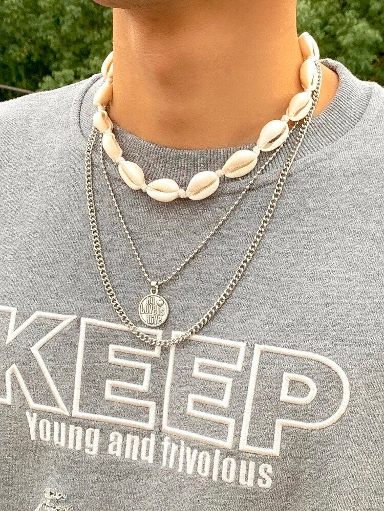 Cowrie Shell Cord Necklace – Beachy Boho Surfer Style