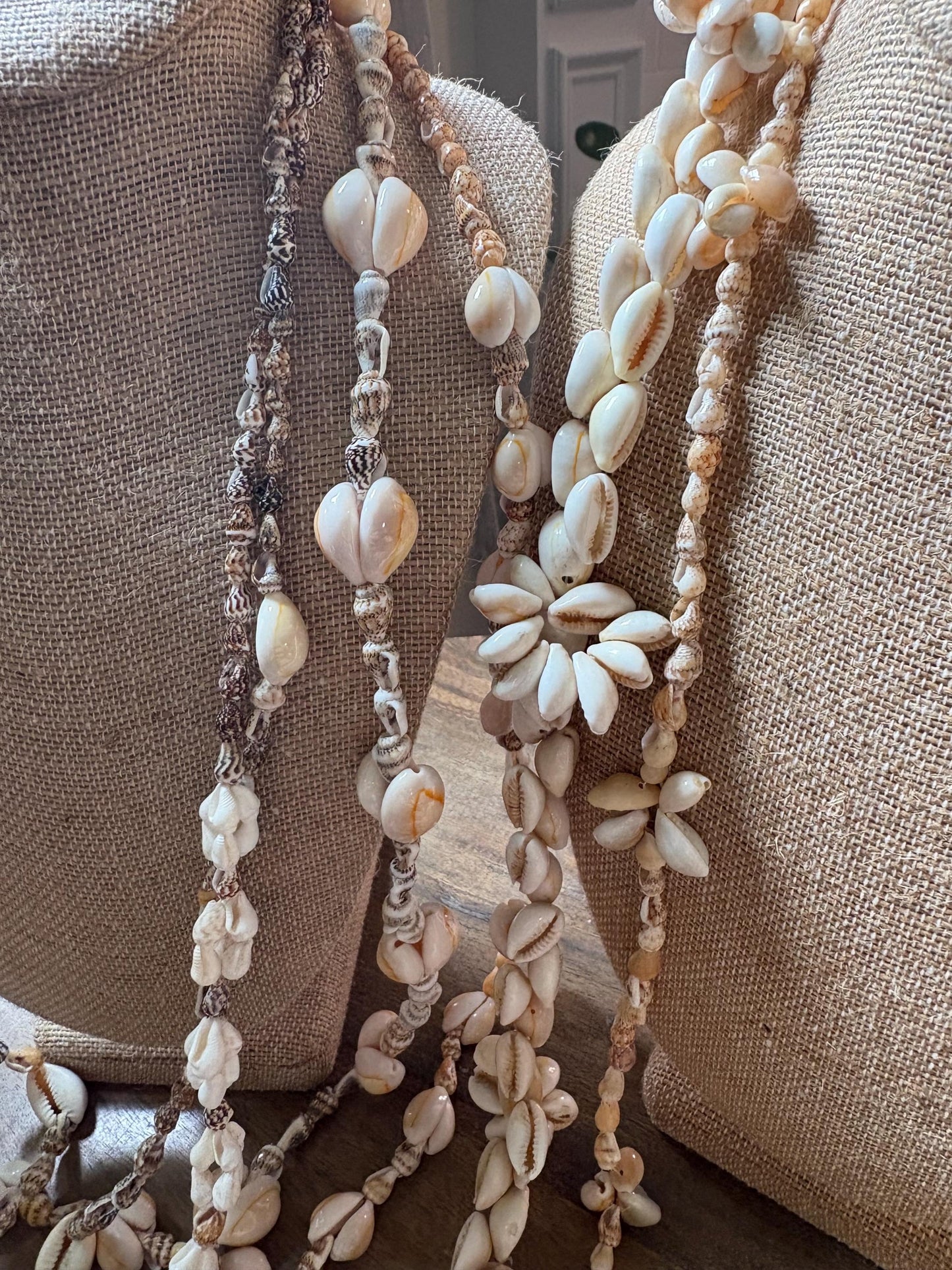 Seashell Lei Set: Authentic Hawaiian Celebration Leis, 6 Piece