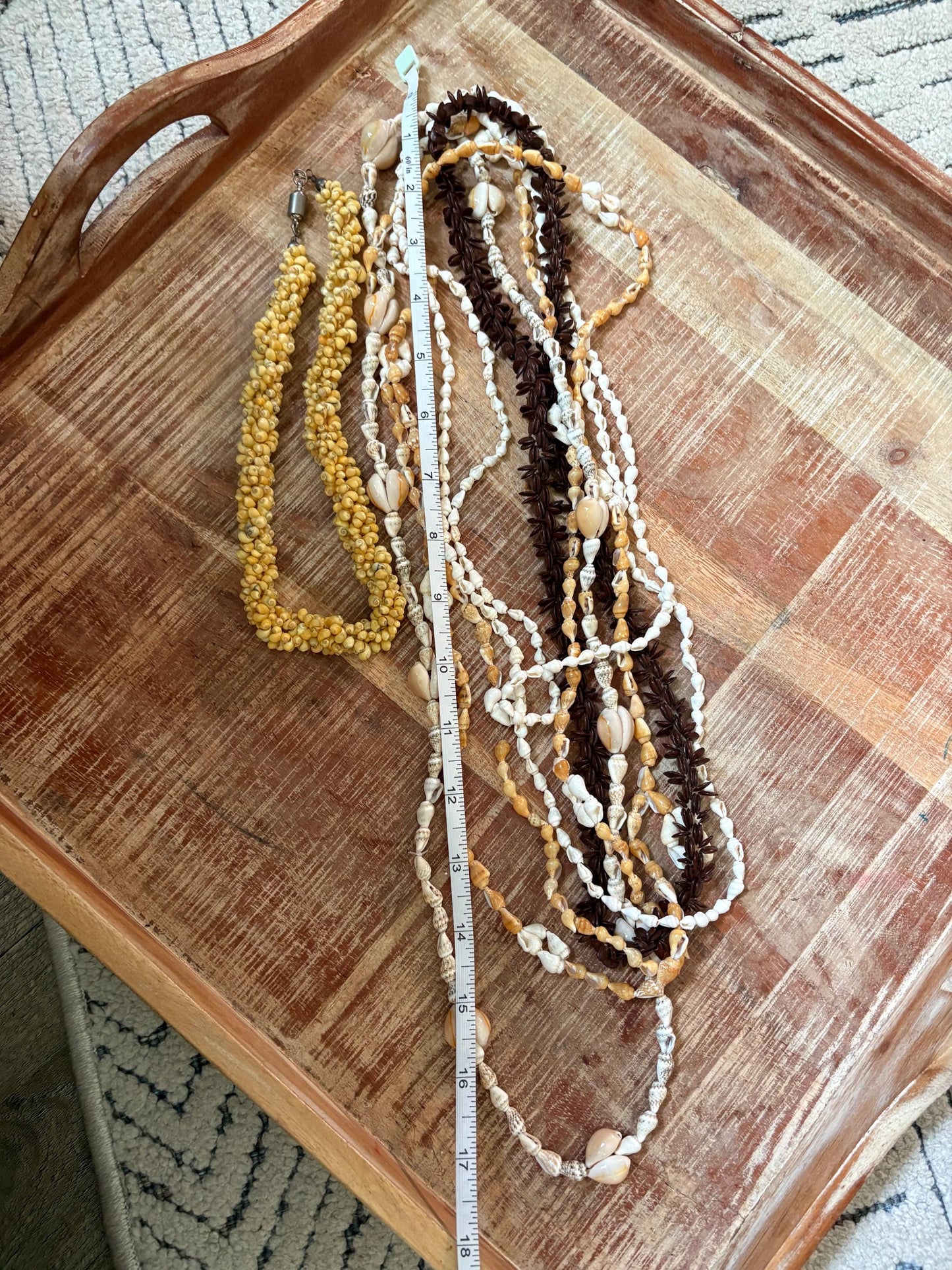 Seashell Lei Set: Authentic Pacific Ocean Shells, Celebration Leis