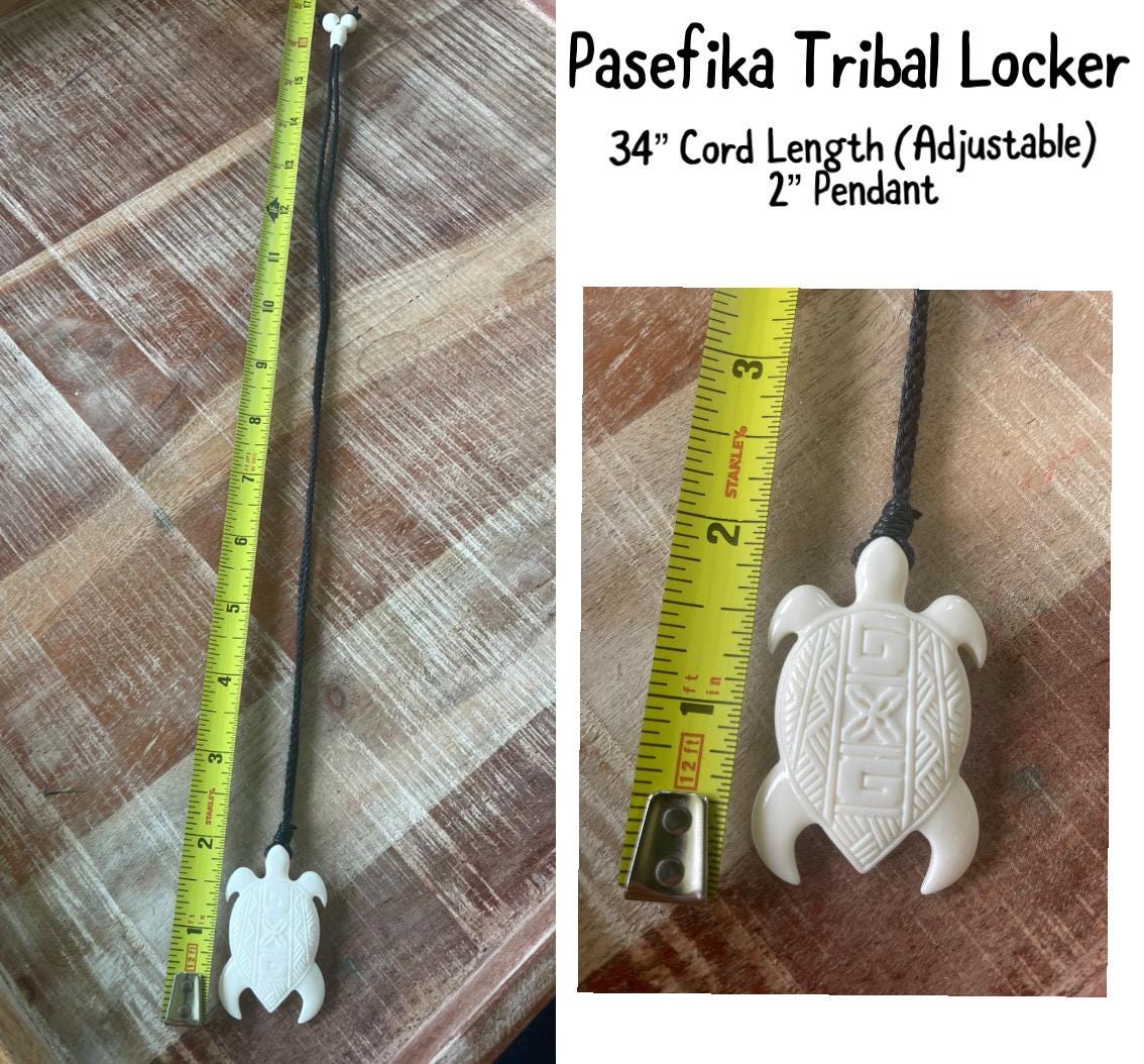 Hand Carved Buffalo Bone Sea Turtle Pendant - Adjustable Boho Necklace