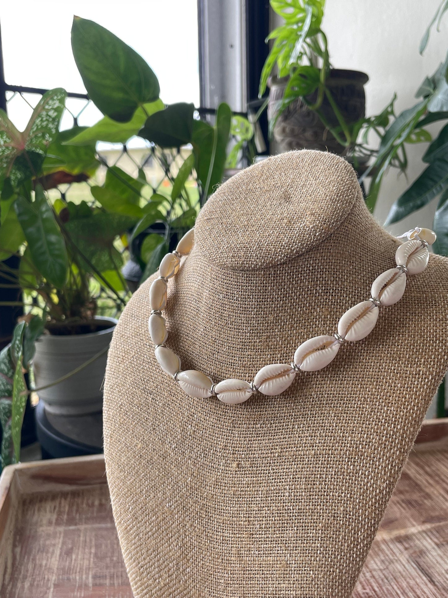 Cowrie Shell Cord Necklace – Beachy Boho Surfer Style