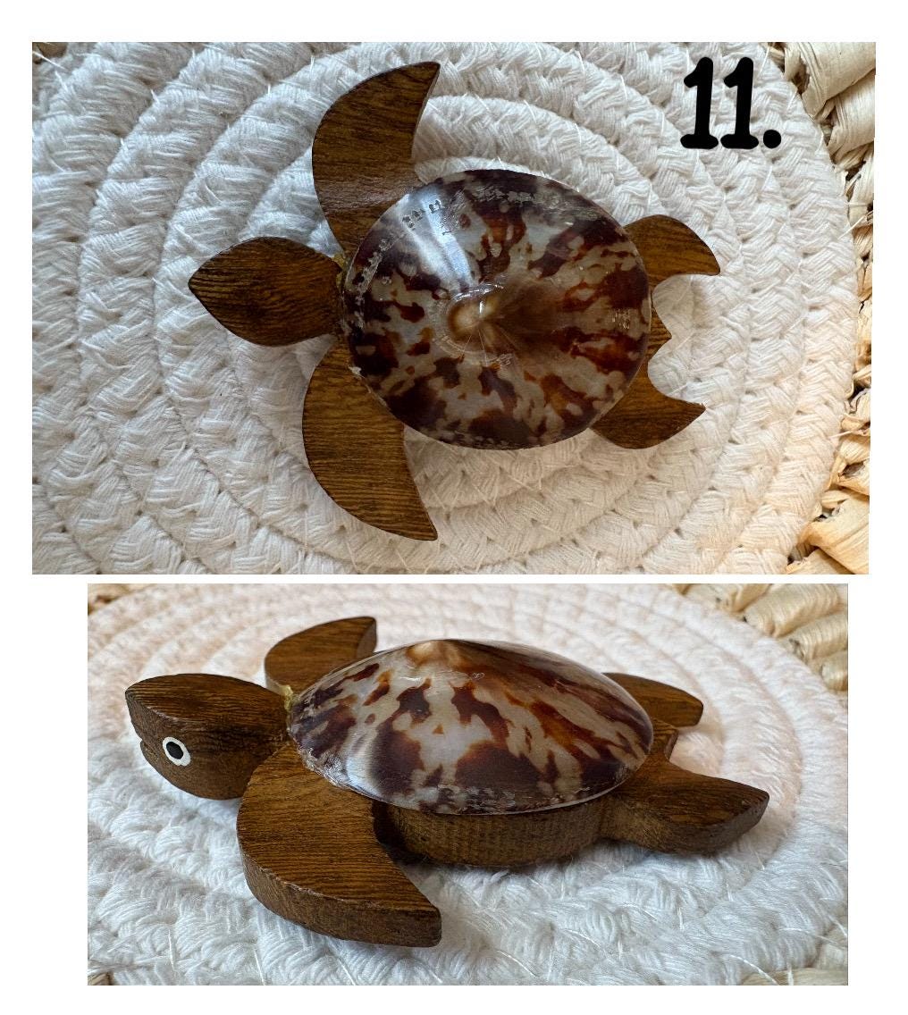 Beautiful Hand Made Floral Honu, Sea Turtle, Strong Magnets- Polynesian and Micronesian Style