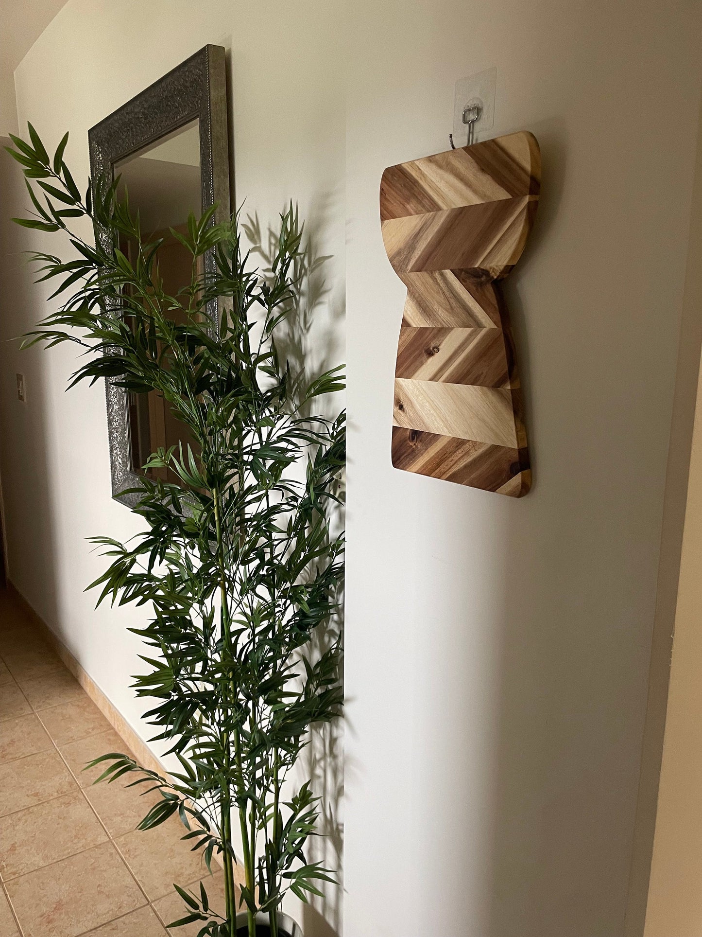 Solid Wood Latte Stone Plaque – Chamorro Guam Wall Decor