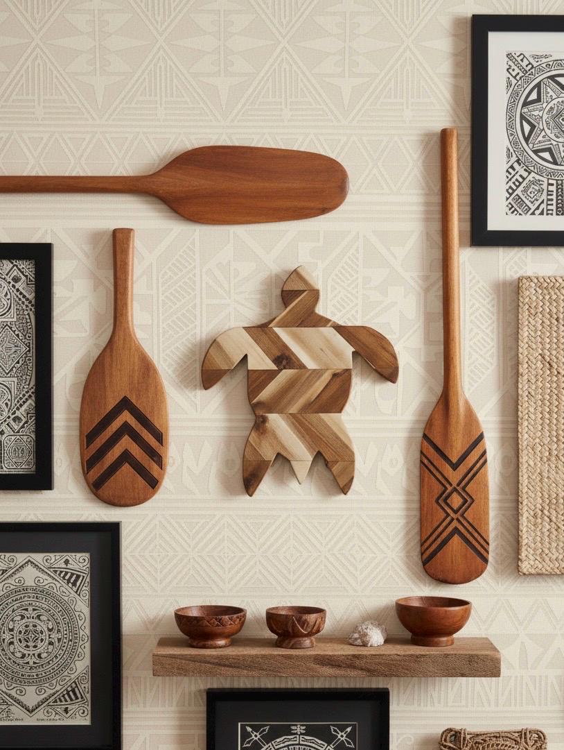 Solid Wood Sea Turtle Plaque – Polynesian, Micronesian and Ocean Wall Decor