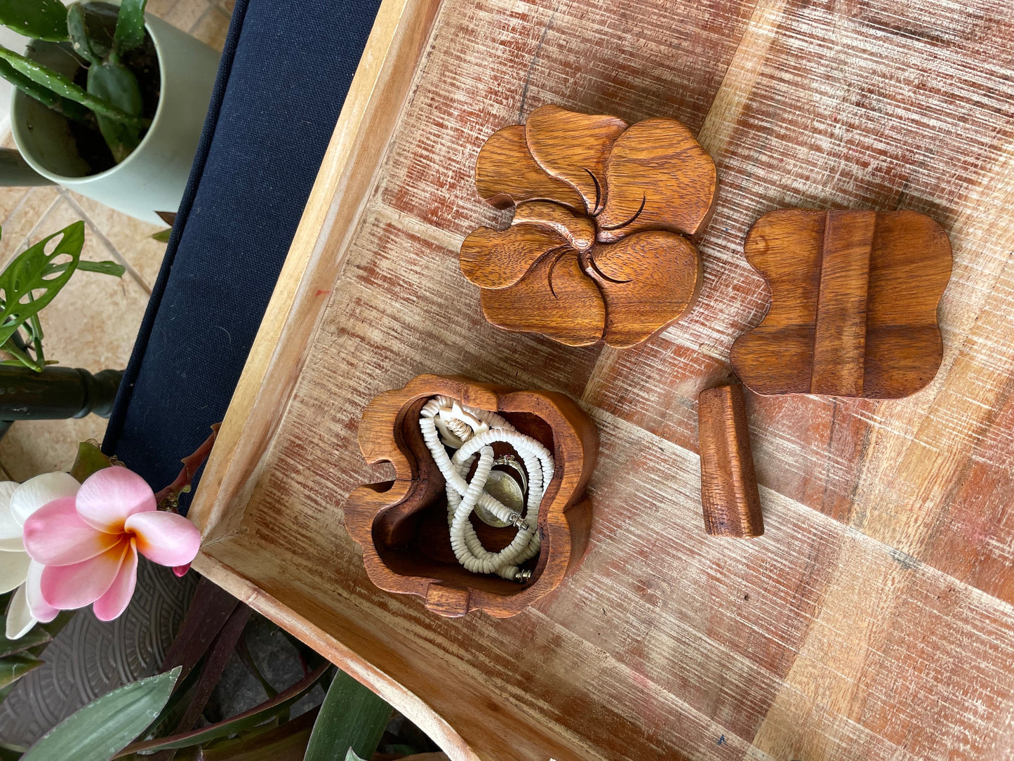 Handmade Sea Hibiscus Wood Puzzle Box – Pasefika Gift