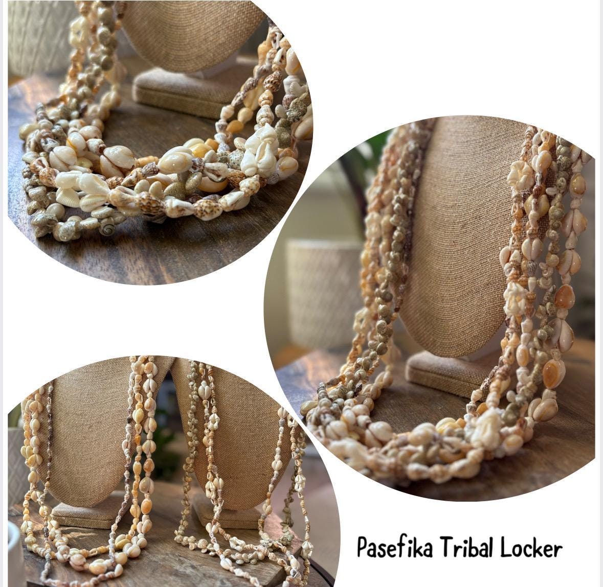 Polynesian and Micronesian Collection of 6 Seashell Leis - Graduation, Celebration, Wedding, Birthday, Performance Leis