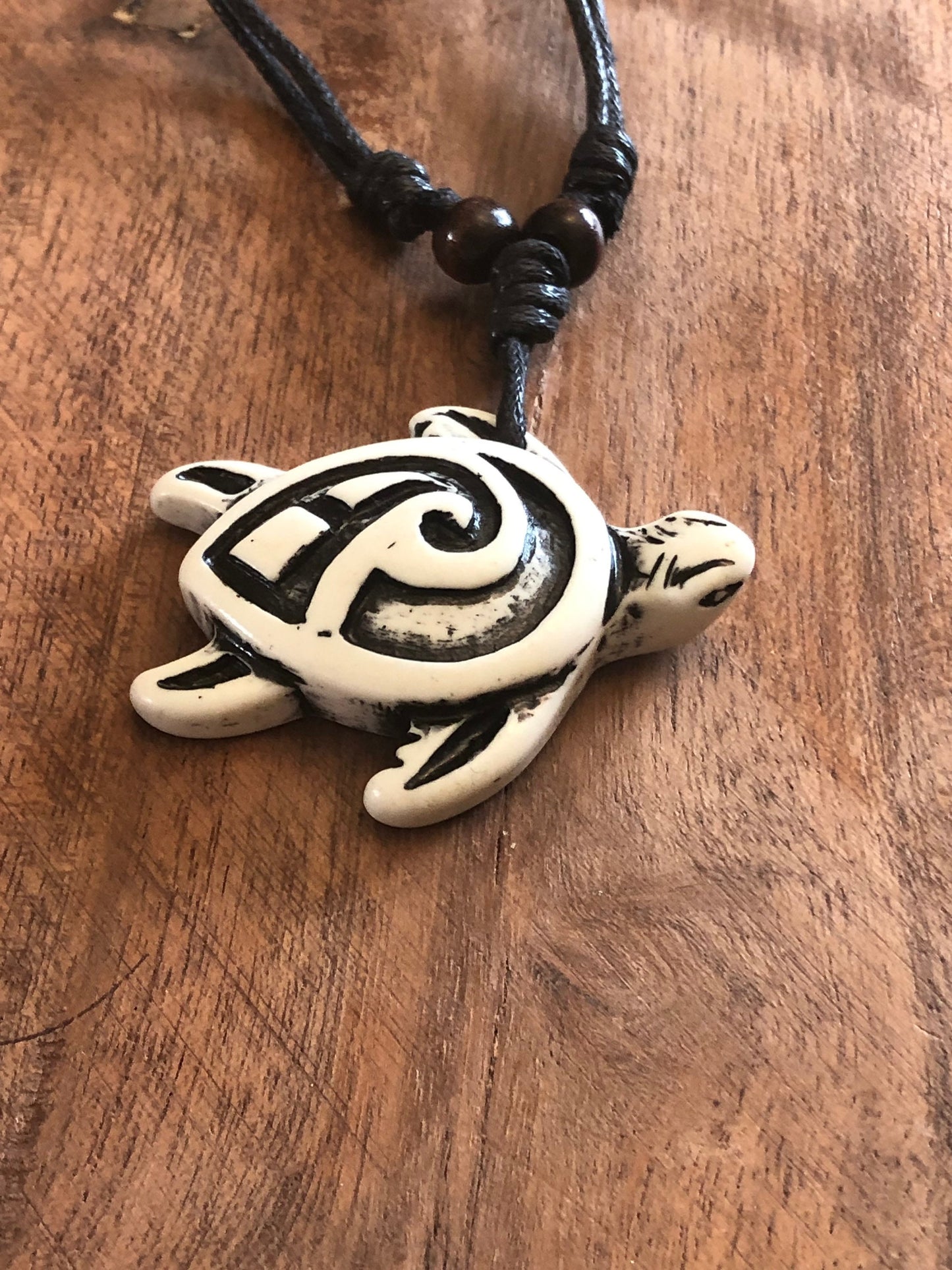 Polynesian Maori New Zealand Style Honu or Sea Turtle Adjustable Necklace