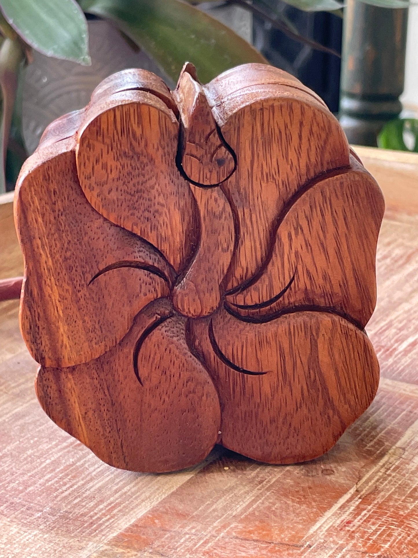 Handmade Sea Hibiscus Wood Puzzle Box – Pasefika Gift