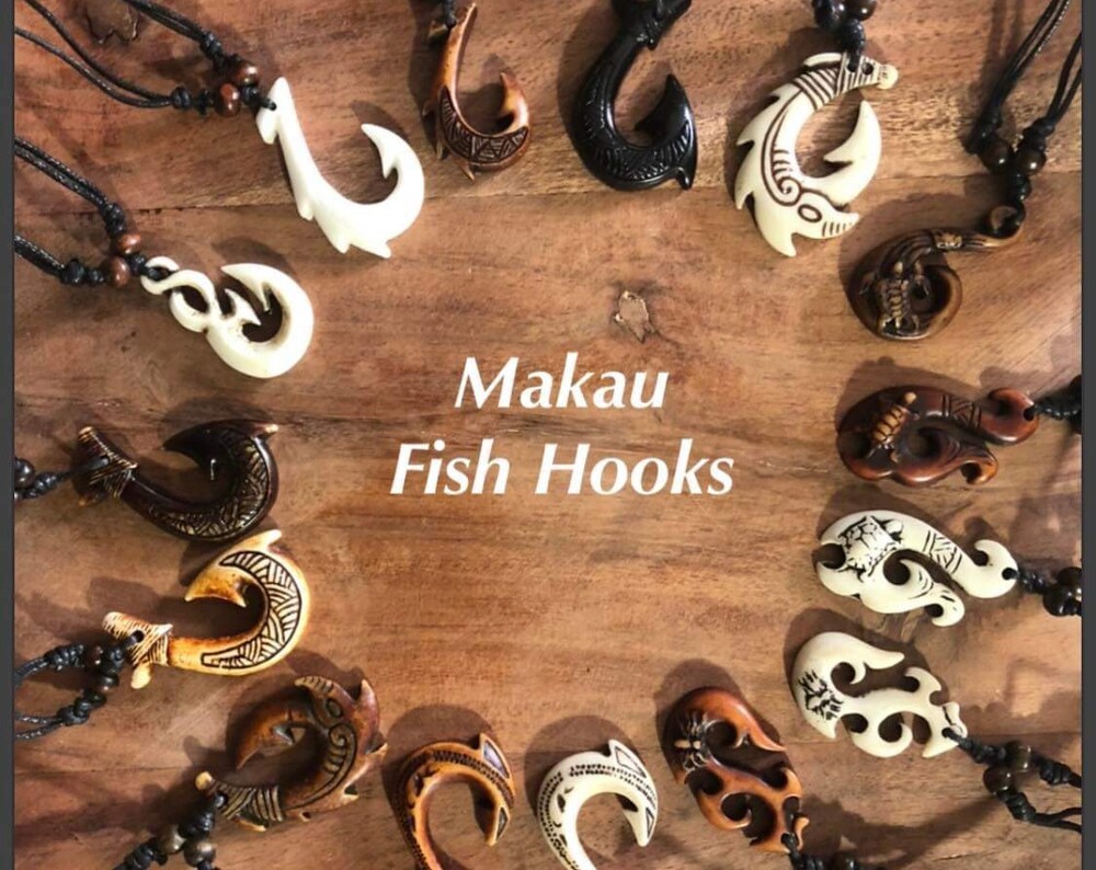 Maui Hooks - Hei Makau Adjustable Bone & Resin Necklaces